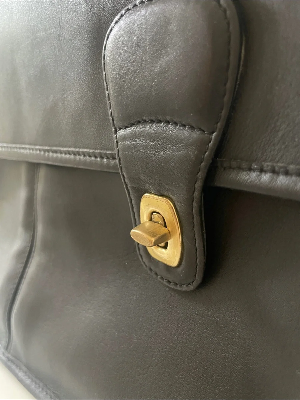 Vintage Coach Prescott Briefcase with Gold Hardware